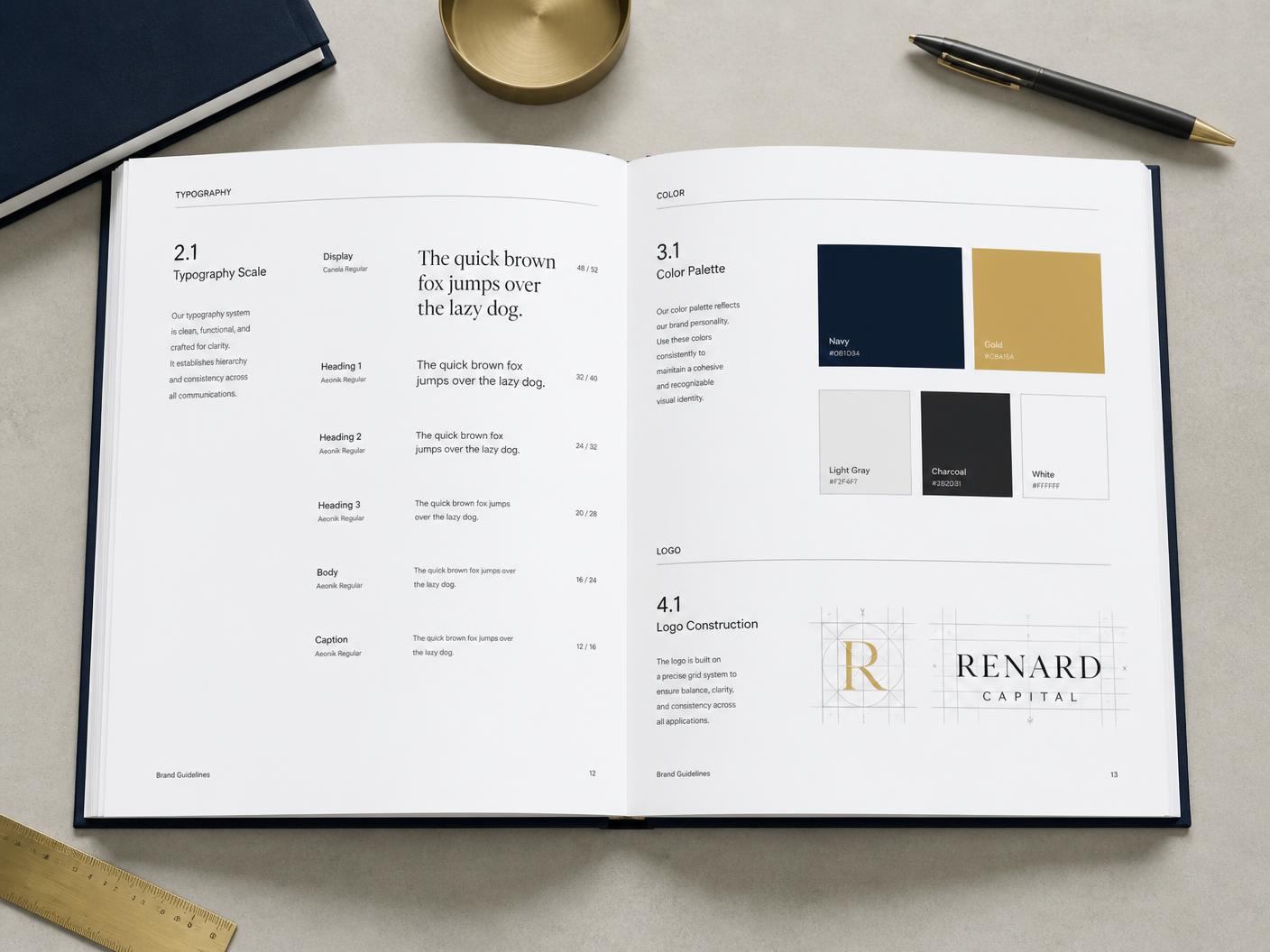 Renard Capital — The rulebook that keeps a brand consistent