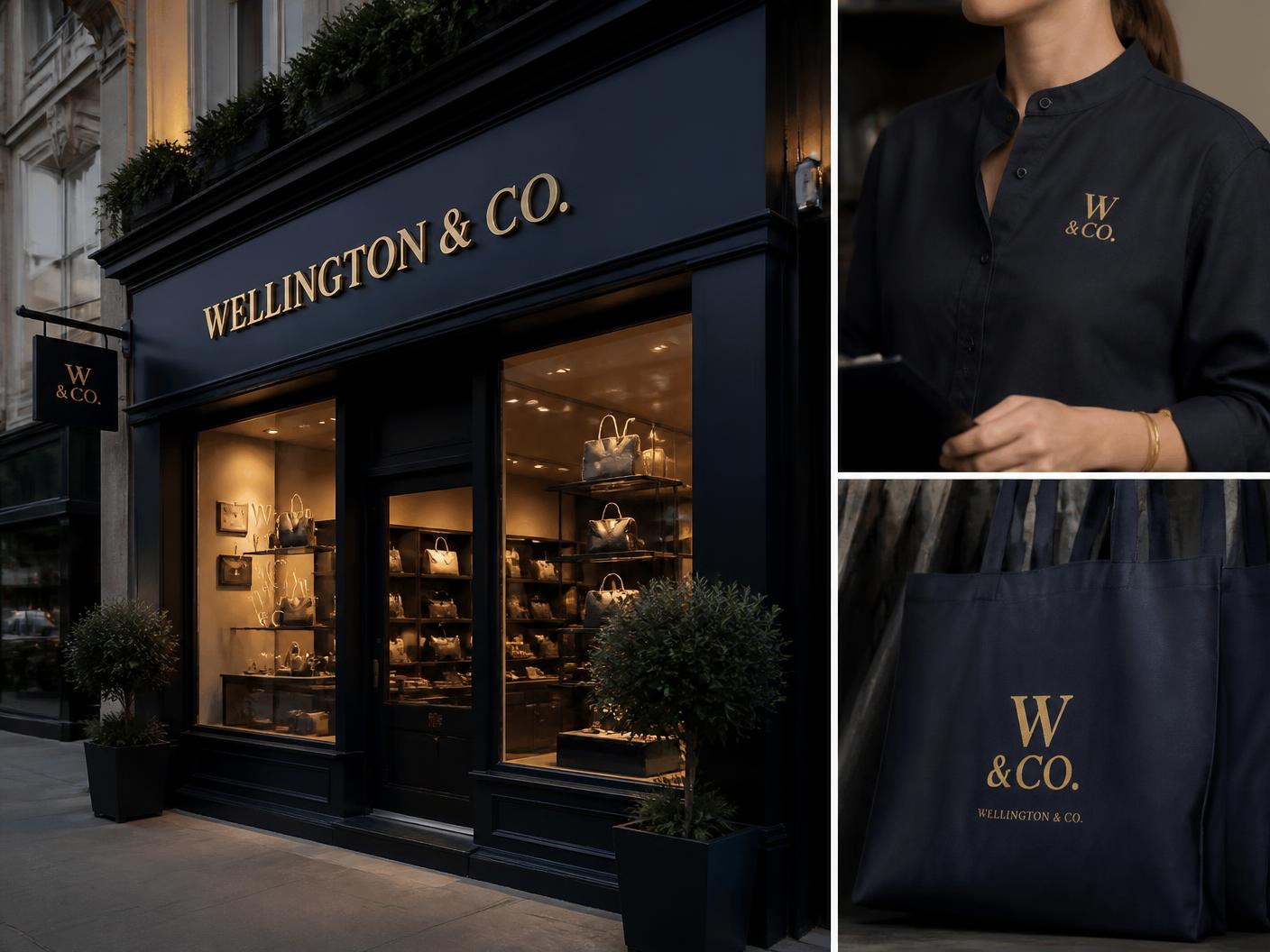Wellington & Co. — From logo file to lit storefront